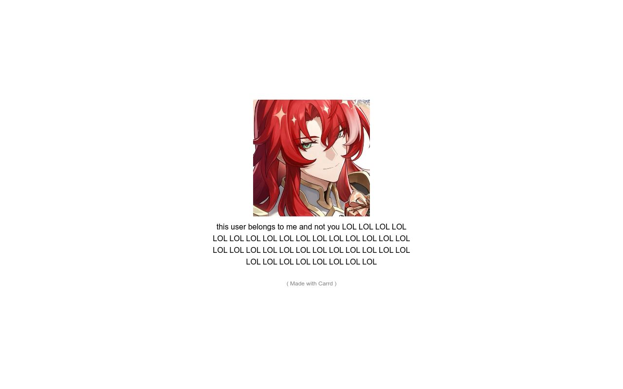 Carrd profile picture for @abuser